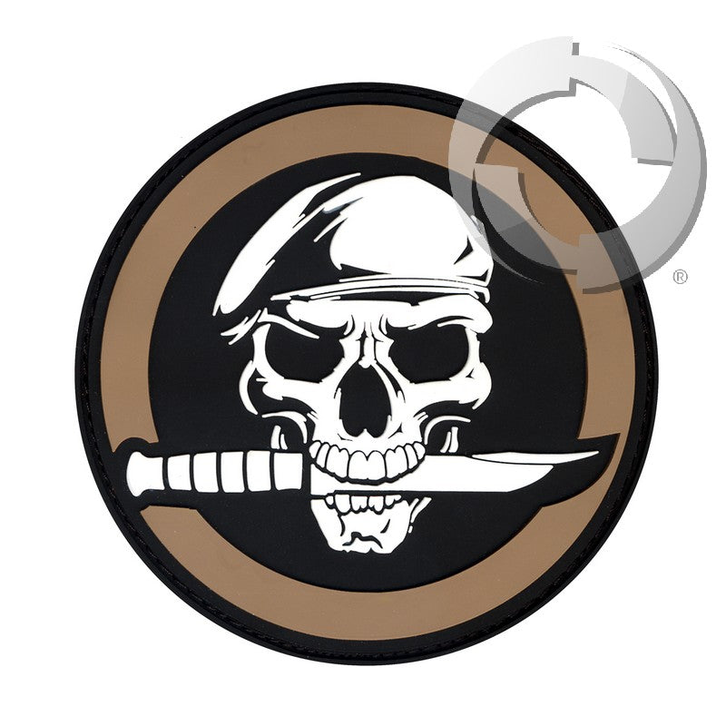 Parche Rothco PVC Skull and Knife