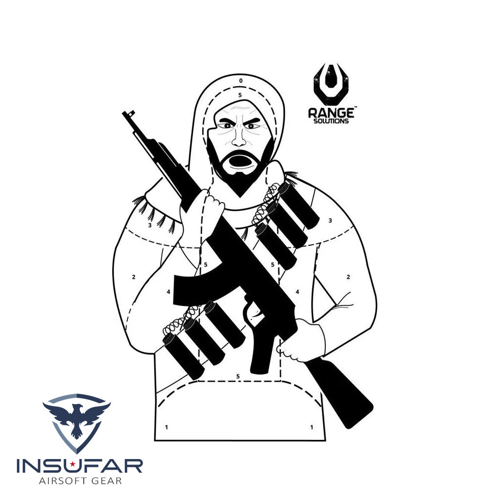Silueta de tiro Range Terrorista - Unidad