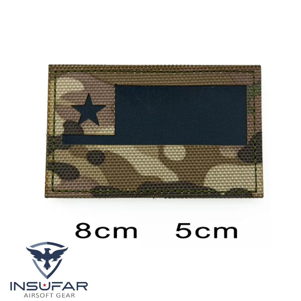 Parche Bandera Chile MC corte laser