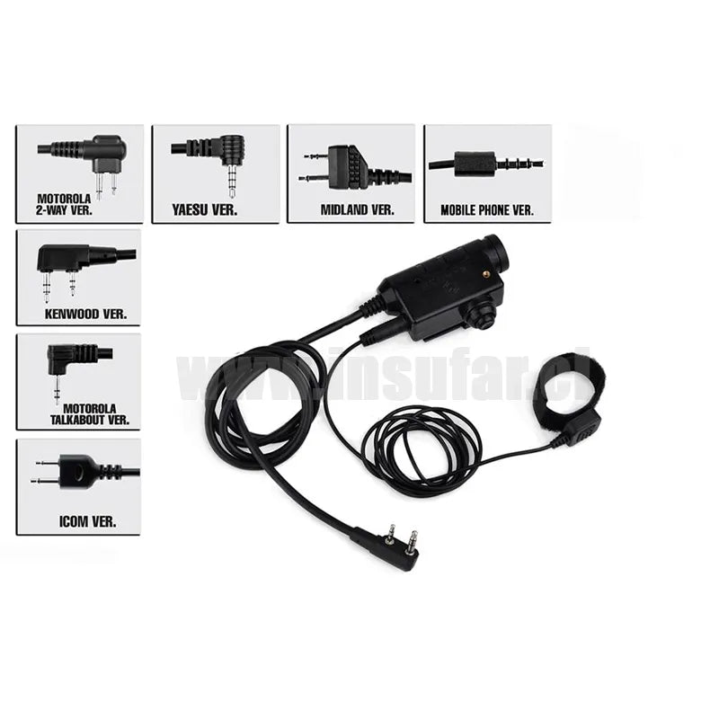 PTT Earmor M52 modelo Kenwood