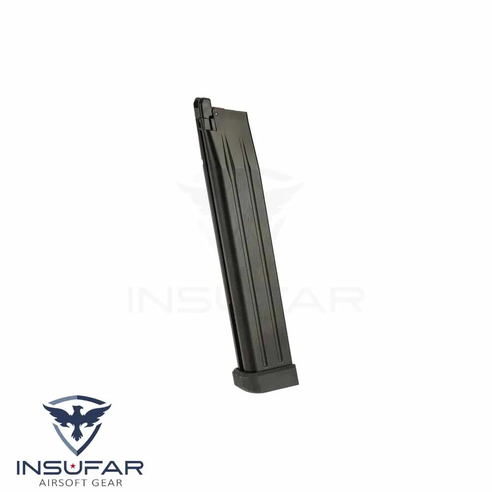 Magazine extendido AW Custom Spec 50 Rondas Green Gas para HI-CAPA GBB