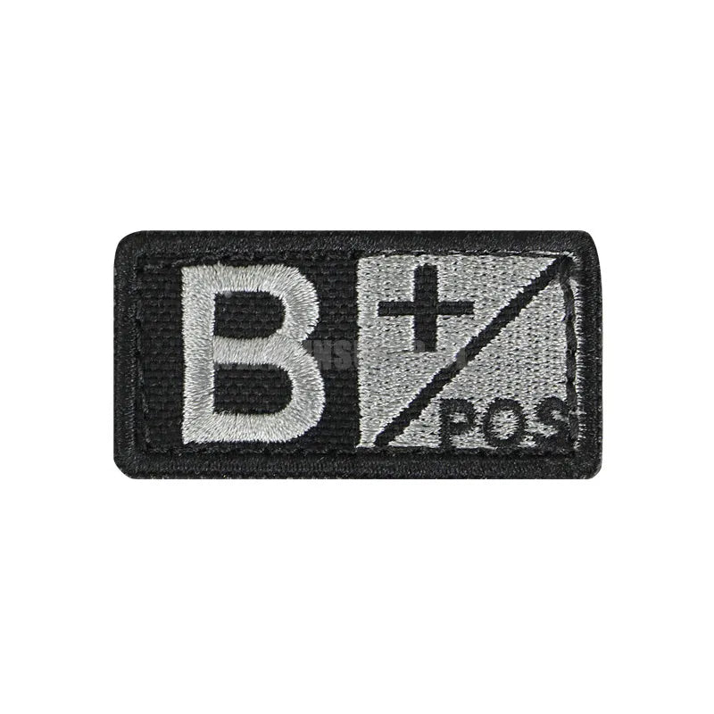 Parche Tipo de Sangre B+ Condor negro