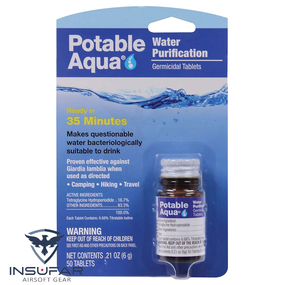 Tabletas de purificación de agua Talla Unica