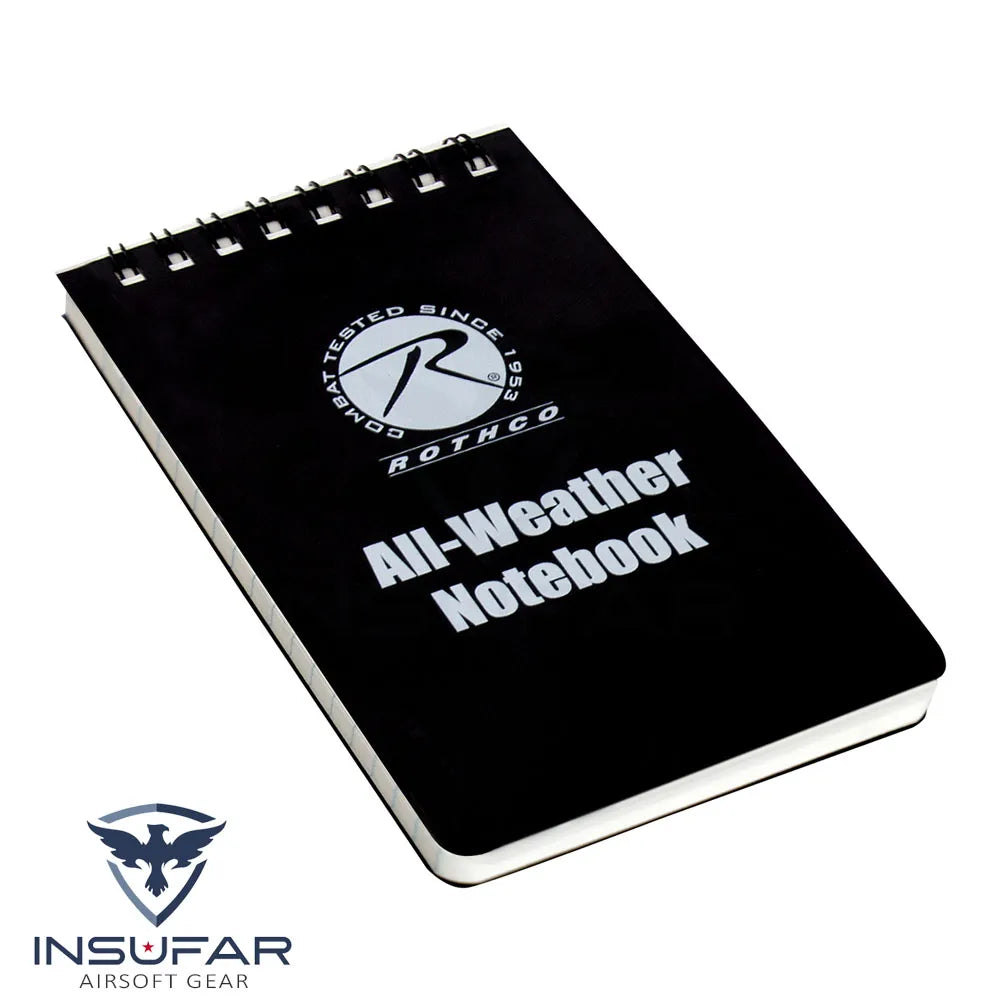 Libreta waterproof Rothco negra