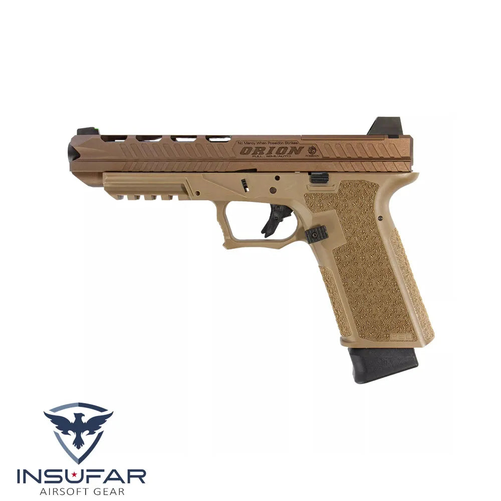 Replica pistola Poseidon Orion No.3 tan GBB