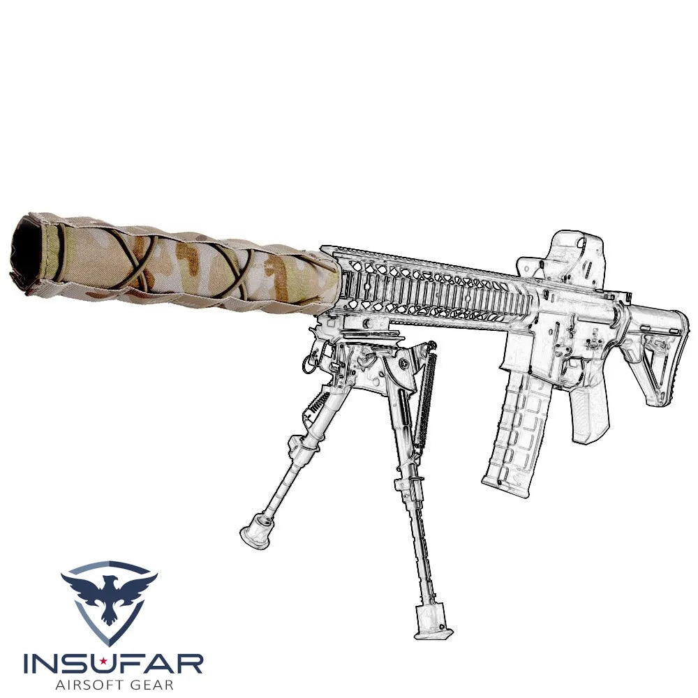 Cubre silenciador Emerson 22cm Multicam arid
