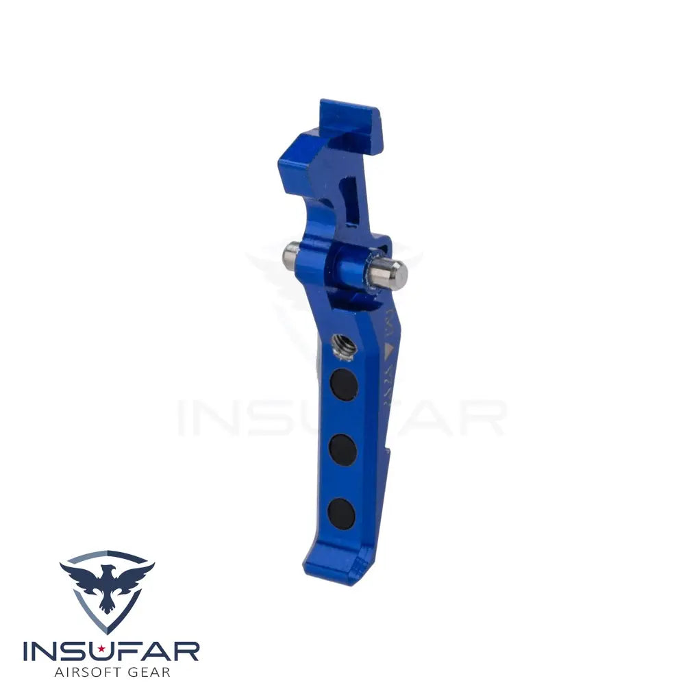 Gatillo avanzado Maxx Model CNC Aluminio para serie M4 / M16 AEG Azul, Tipo E