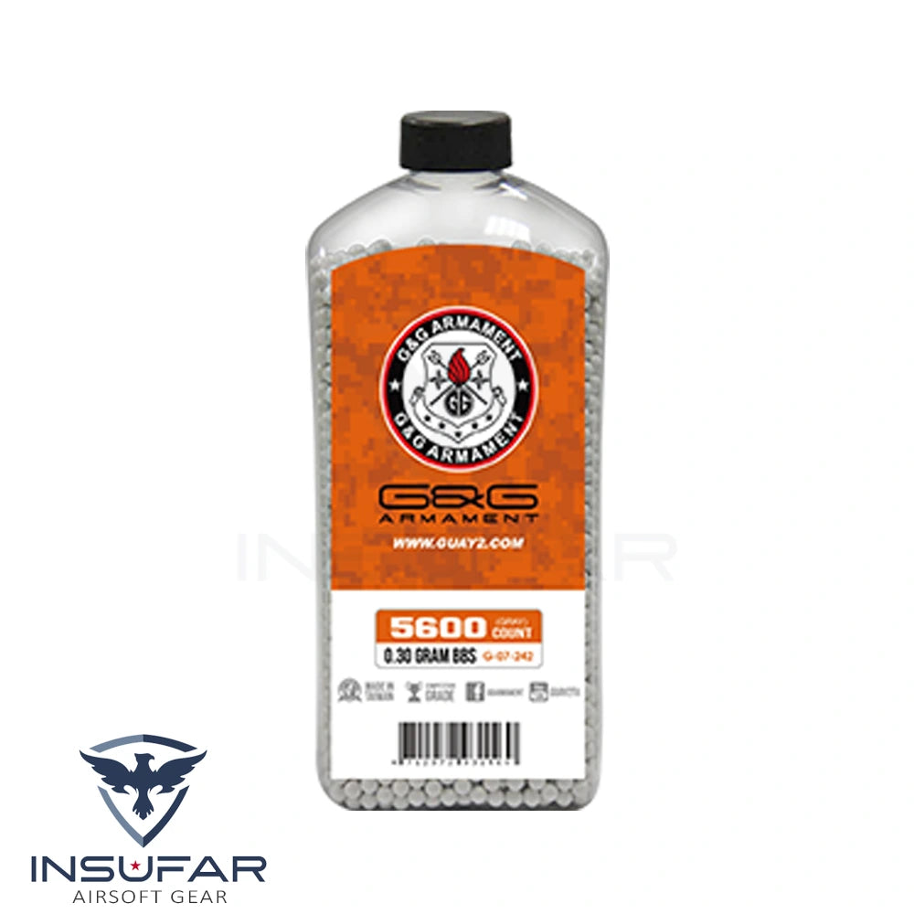 Balines G&G 0.3Grs. 5600Rds (Gris)