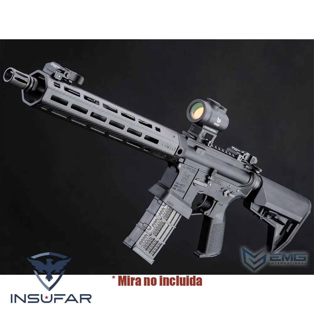 Réplica Airsoft EMG Lancer Systems L15 Defense AEG con Handguard de Fibra de Carbono 15"