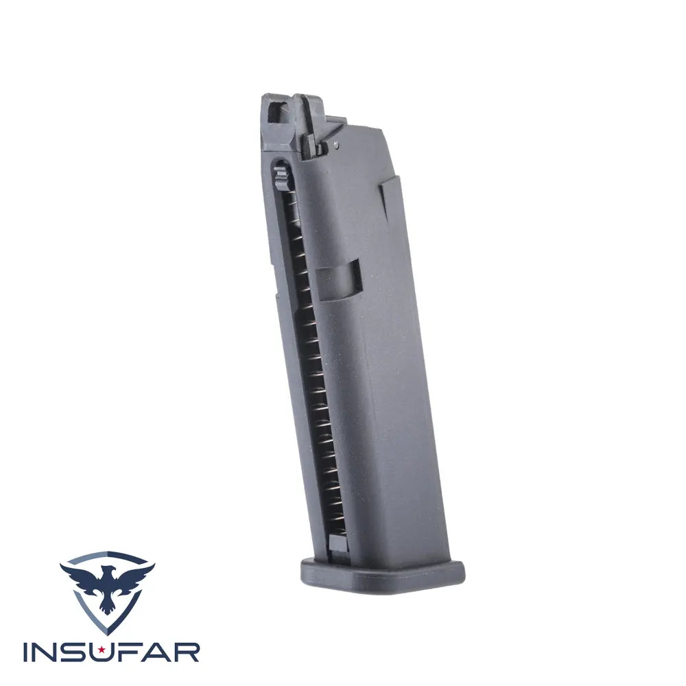 KRYTAC 24 Round Magazine for Maxim 9 Gas Blowback Airsoft Pistols (Model: Green Gas / Single Magazine)