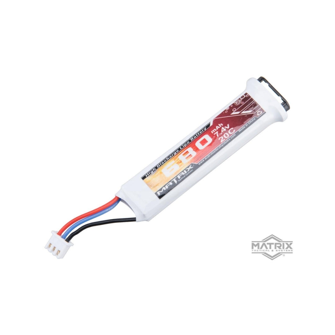 Batería Lipo Matrix 7.4v 680mAh para pistolas Tokyo Marui AEP