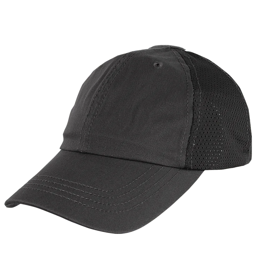 Gorra Táctica Condor con Panel de malla – Negro