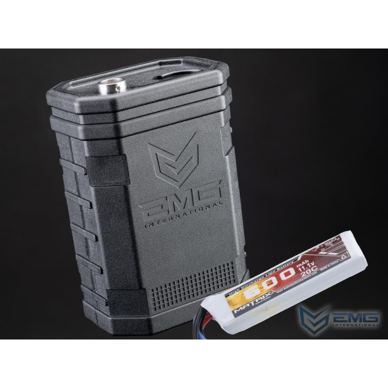 Cargador Eléctrico Automático EMG Autobot 1400 BB para Airsoft – Alimentación LiPo 11.1V