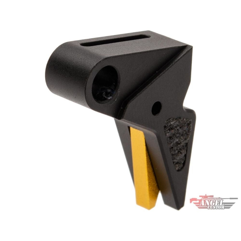 Gatillo CNC Flat Angel Custom para KWA ATP GBB – Negro/Dorado