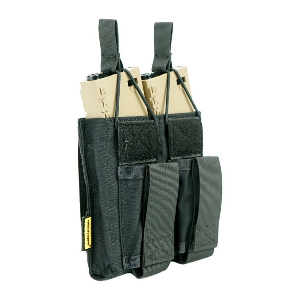 Porta cargadores Emerson 5.56&pistola abierto negro