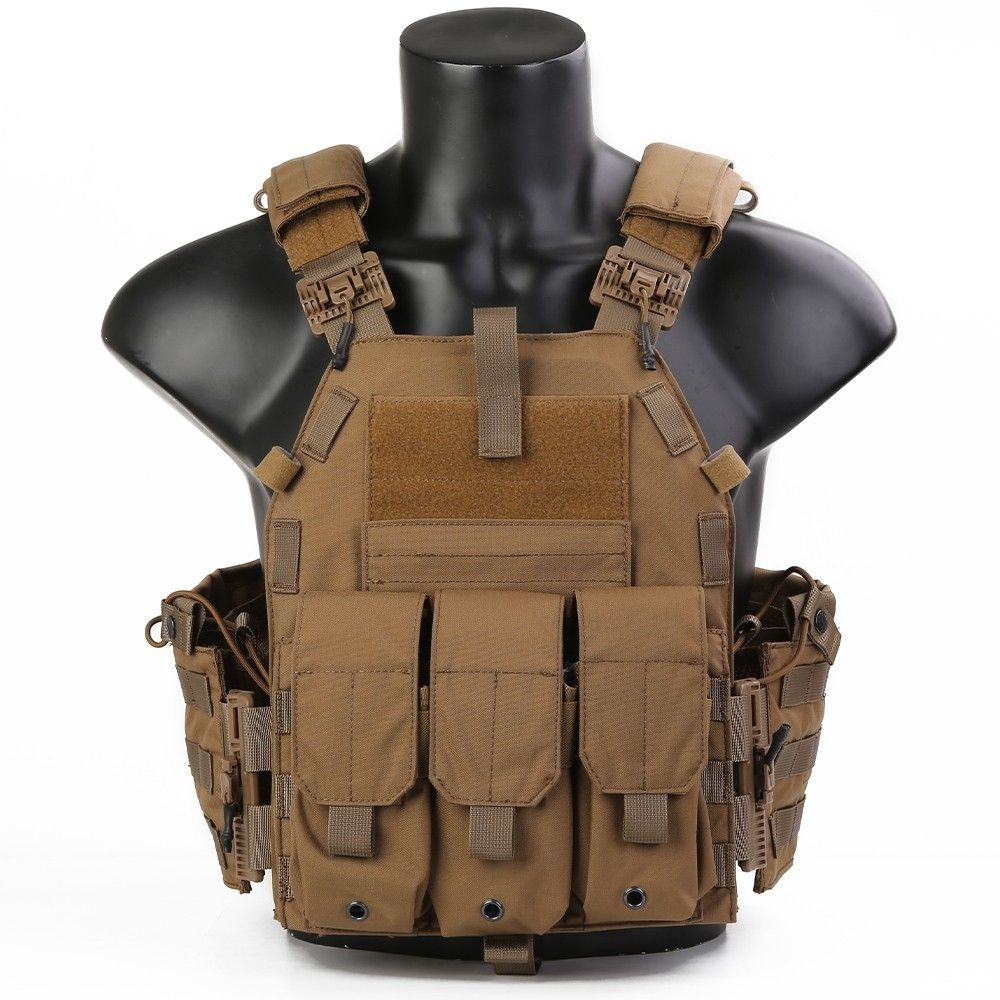 Porta placas Emersongear 094K suelta rápida (Coyote)