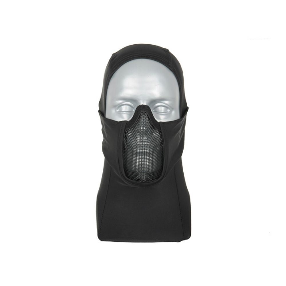Máscara Balaclava con Rejilla Metálica Warrior Hood (Negro)