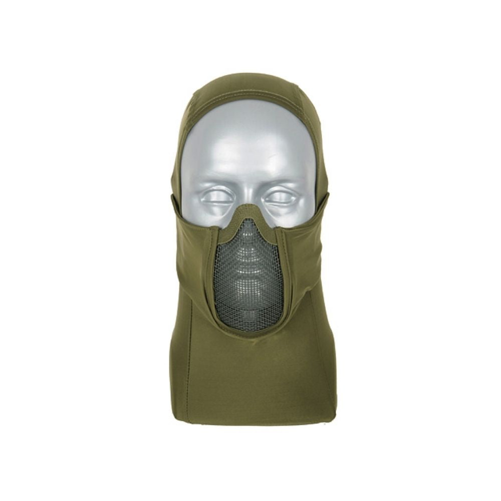 Máscara Balaclava con Rejilla Metálica Warrior Hood (OD)
