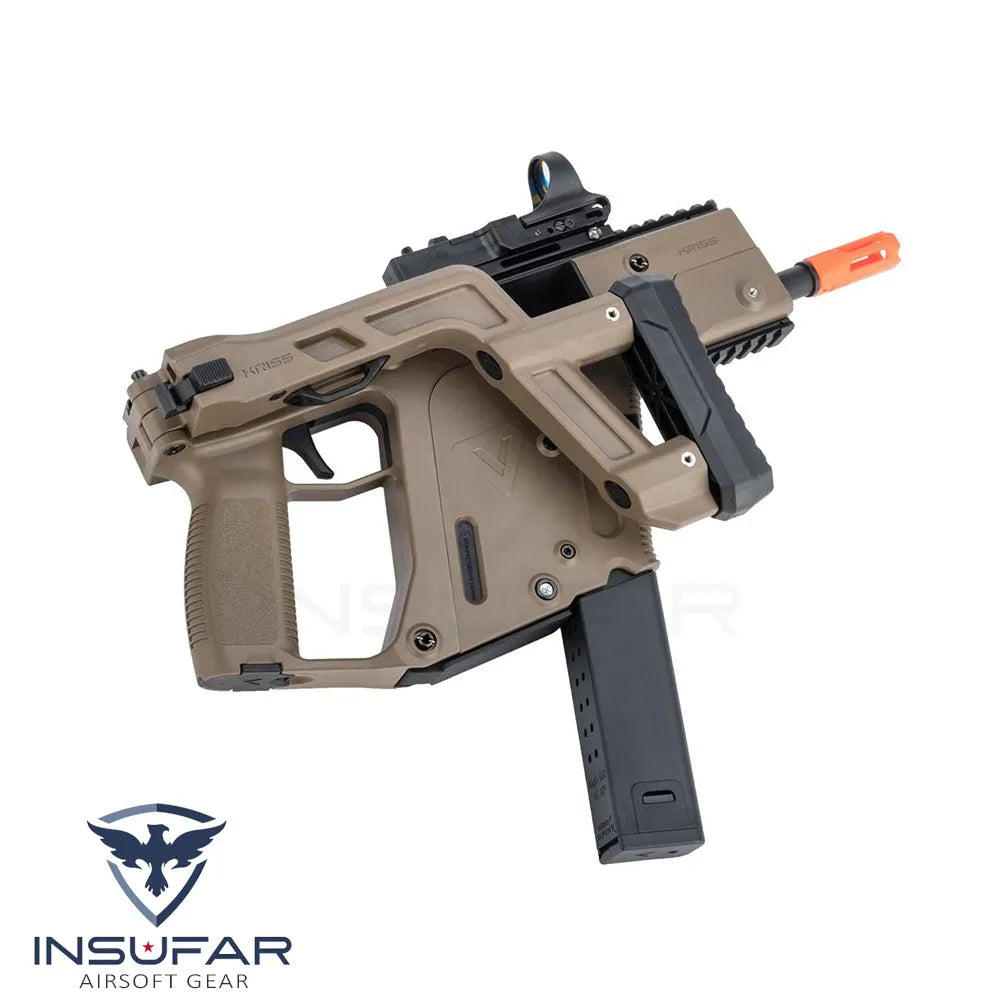 Replica Krytac licenciada Kriss Vector USA AEG SMG (Modelo: Tan / <400 FPS)