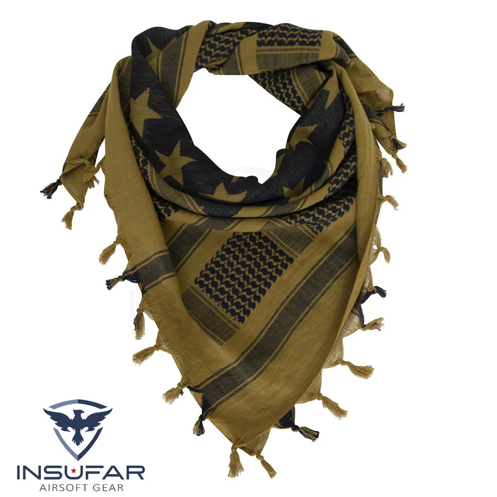Shemagh Rothco tactico desierto bandera USA coyote