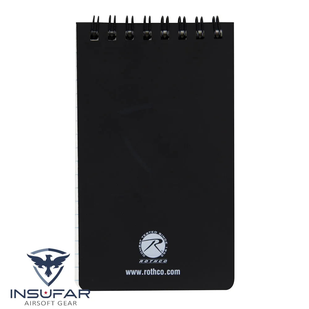 Libreta waterproof Rothco negra