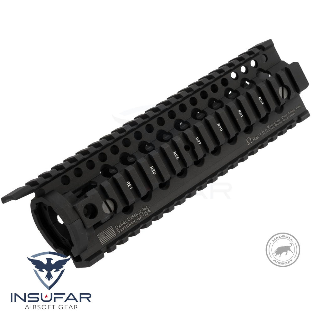 Sistema Riel 9" Omega Madbull licenciado Daniel Defense para AEG negro