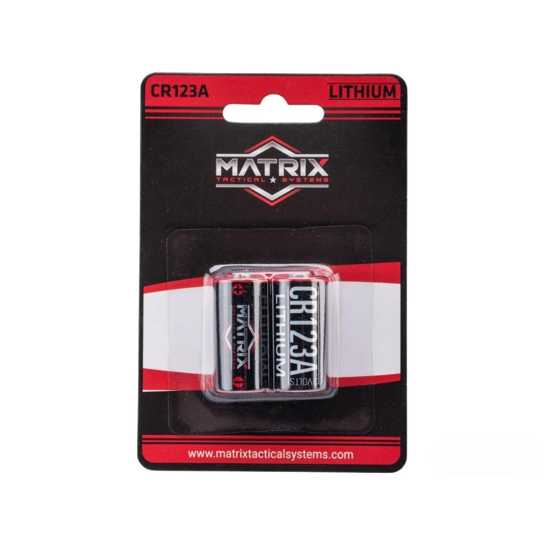 Pack de 2 pilas CR123A 3V Matrix