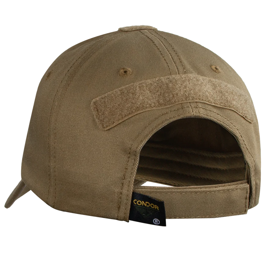 Gorra Táctica Condor con velcro – Coyote brown