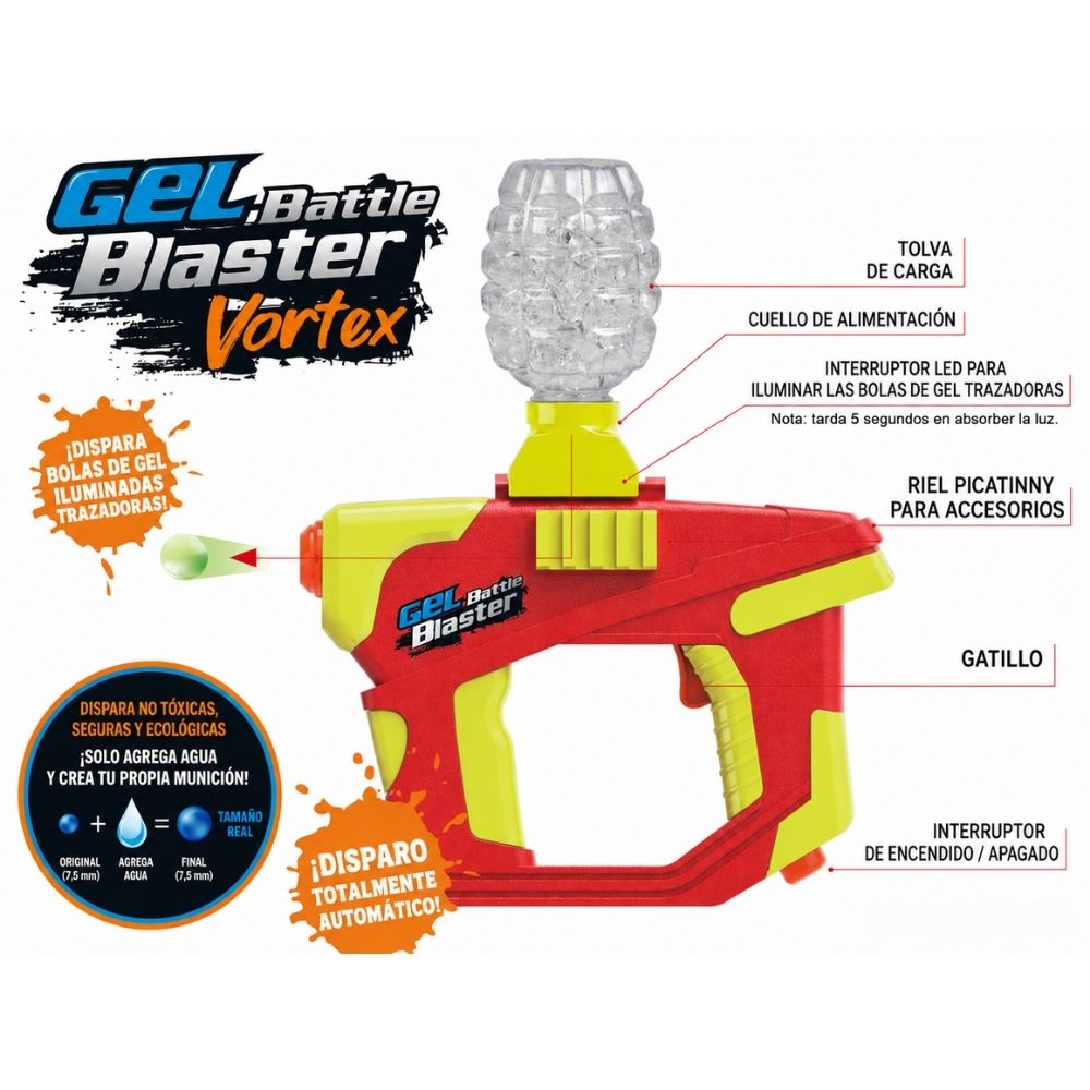 Gel Blaster Vortex Ironman Full Auto Tracer Unstoppable Pack – Gel Battle Blaster
