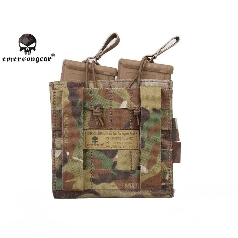 Porta cargadores Emerson 5.56&pistola abierto multicam
