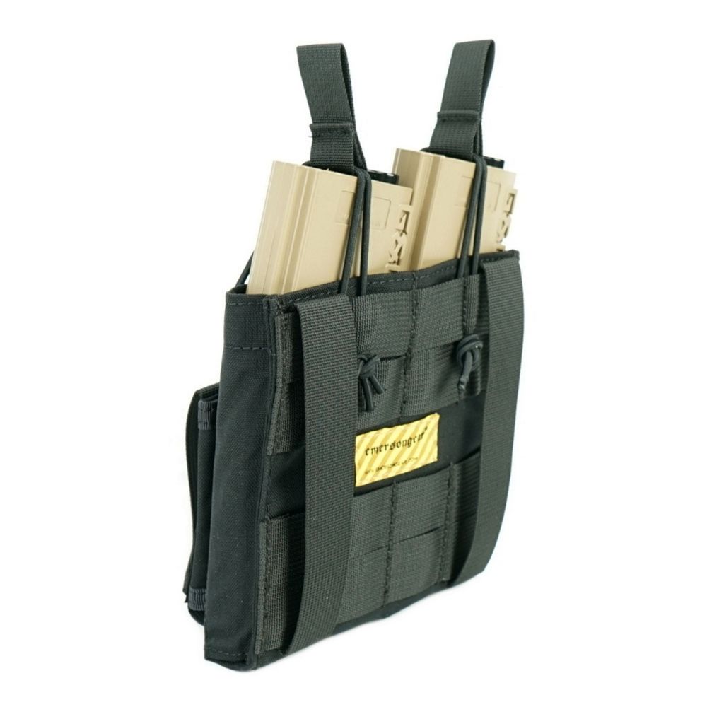 Porta cargadores Emerson 5.56&pistola abierto negro
