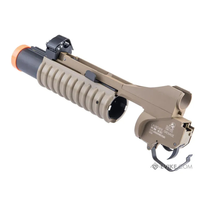 Lanzagranada M203 Cybergun licenciado Colt 40mm M4 / M16 desierto