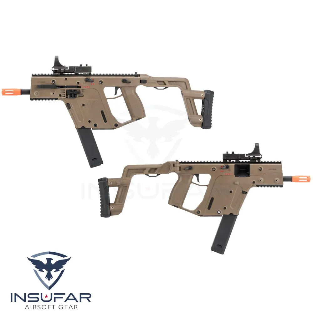 Replica Krytac licenciada Kriss Vector USA AEG SMG (Modelo: Tan / <400 FPS)