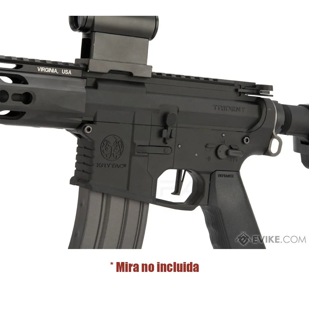 Replica Krytac Full Metal Trident MKII CRB AEG negra