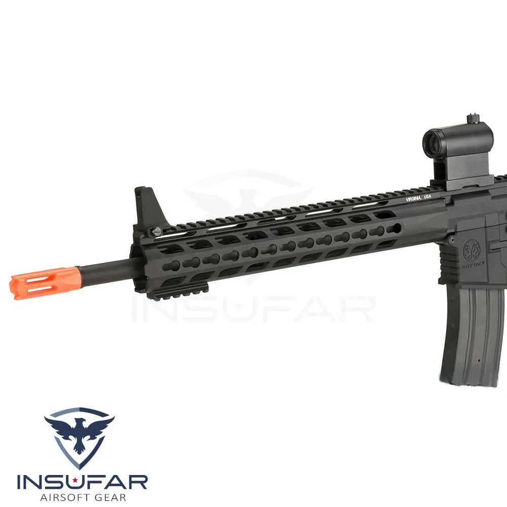 Replica Krytac Full Metal Trident MKII con Pack Upper SPR / PDW AEG negra