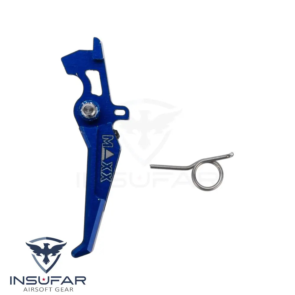 Gatillo avanzado Maxx Model CNC Aluminio para serie M4 / M16 AEG Azul, Tipo E