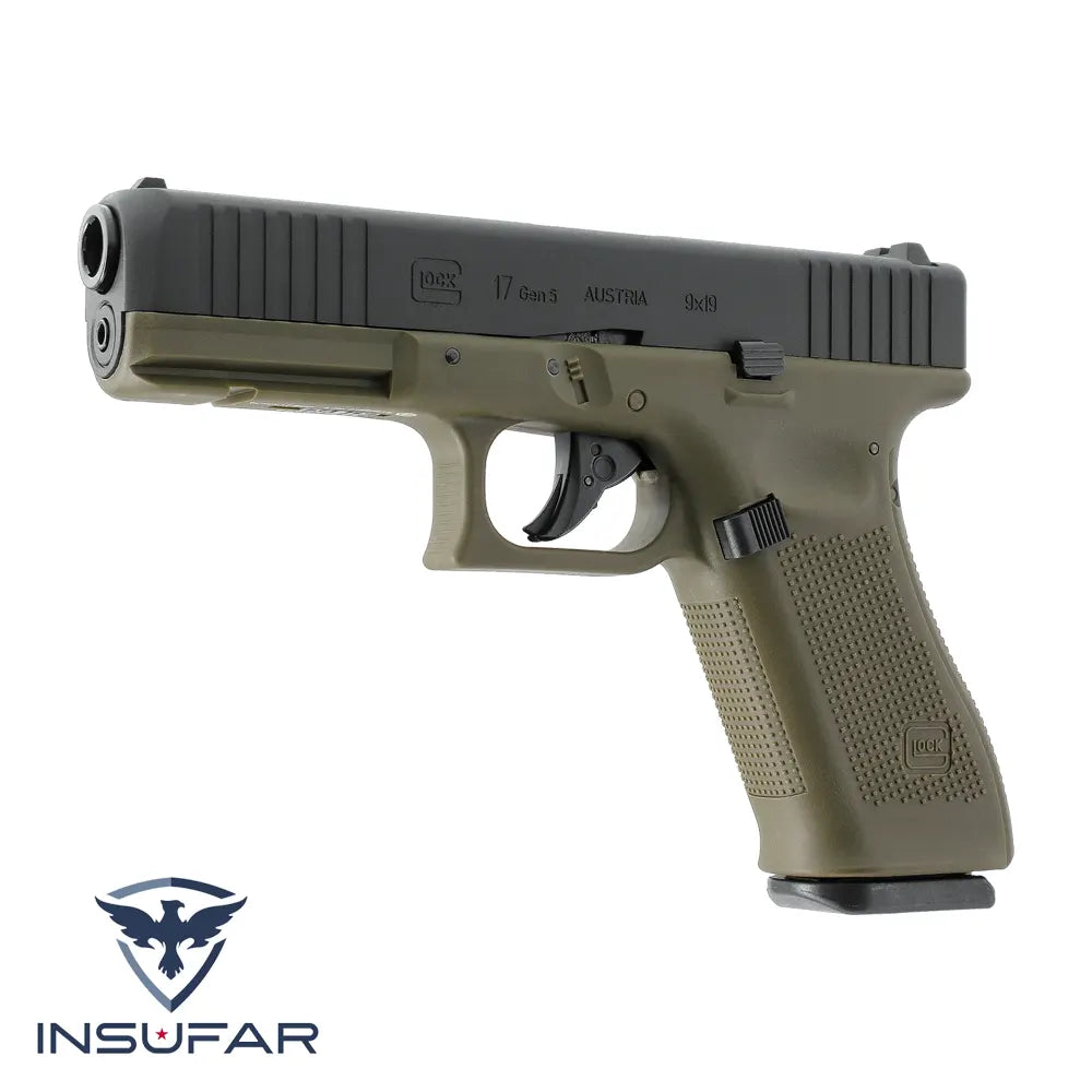 Pistola GLOCK 17 Gen5 CO₂ Calibre 4,5 mm (.177) BB – Battlefield Green