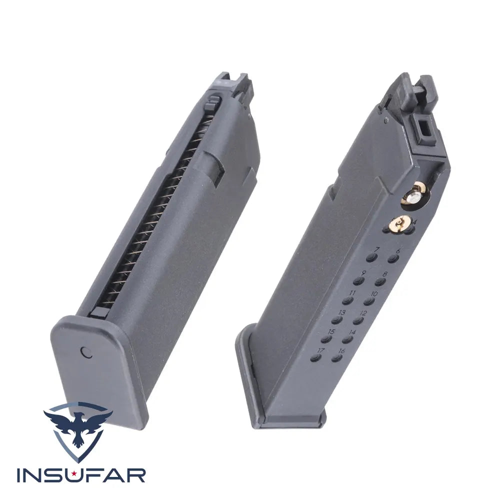 KRYTAC 24 Round Magazine for Maxim 9 Gas Blowback Airsoft Pistols (Model: Green Gas / Single Magazine)