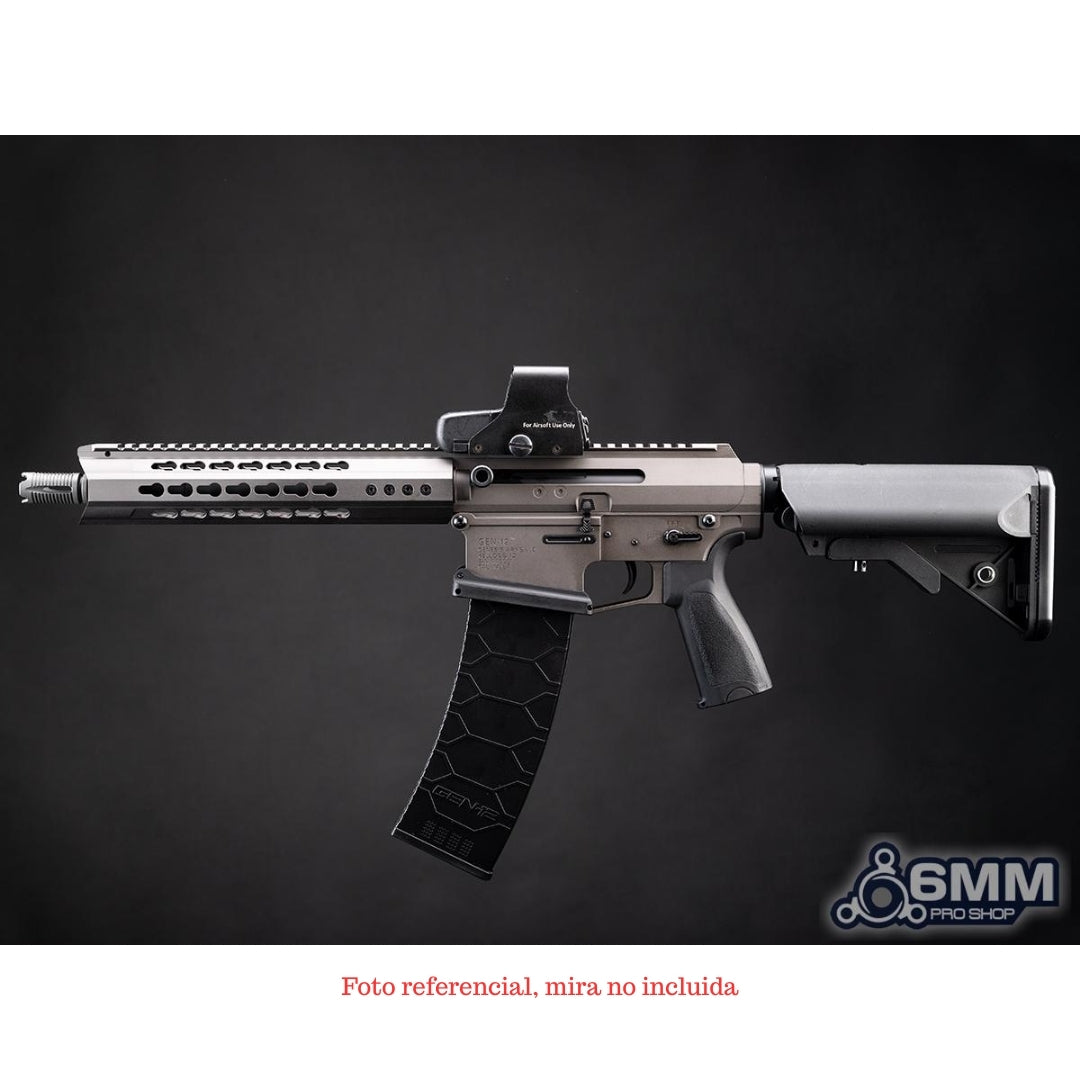 Replica 6mmProShop Taran Tactical Innovations licenciada "Dracarys" Gen12 AEG gris c/mosfet