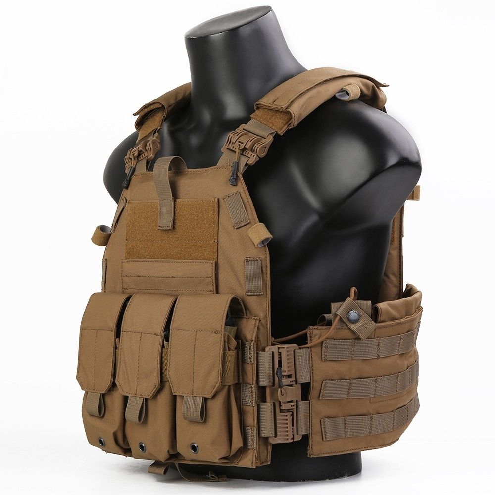 Porta placas Emersongear 094K suelta rápida (Coyote)