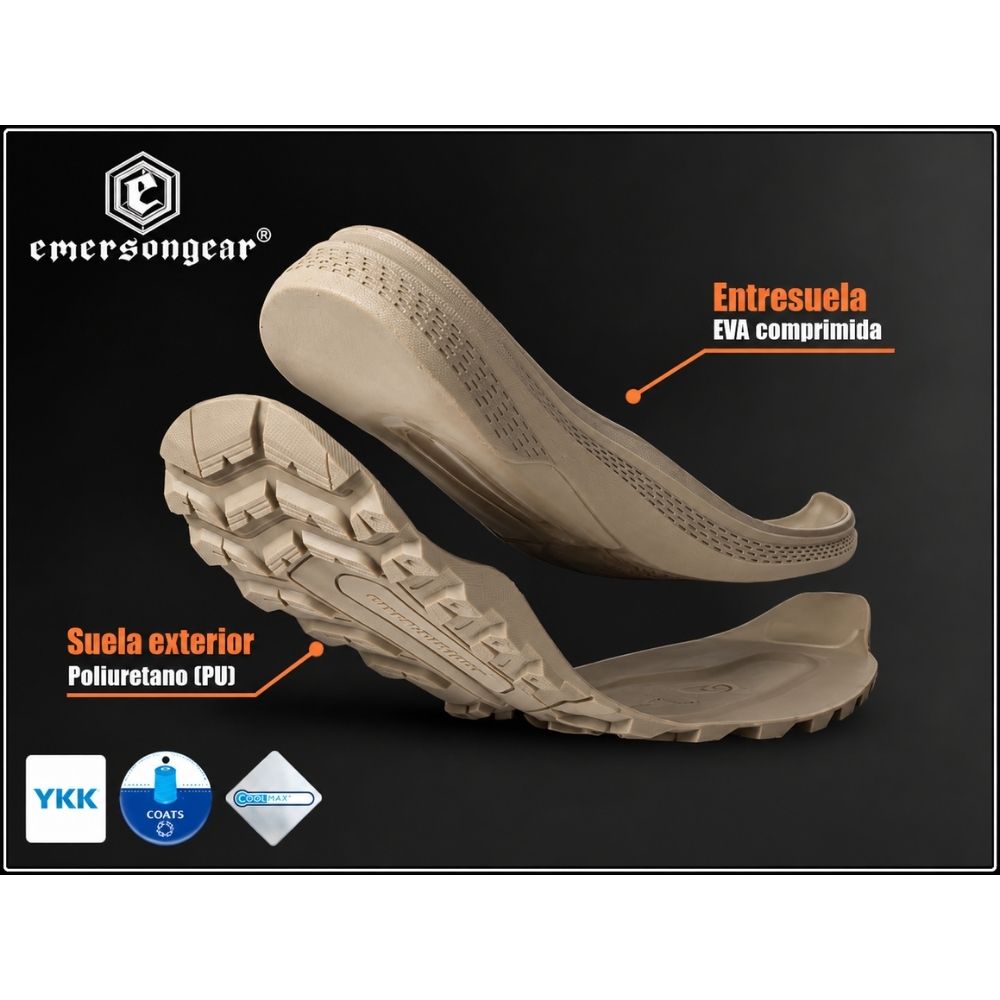 Bota Táctica EmersonGear "Viper" 8" Negra (39)
