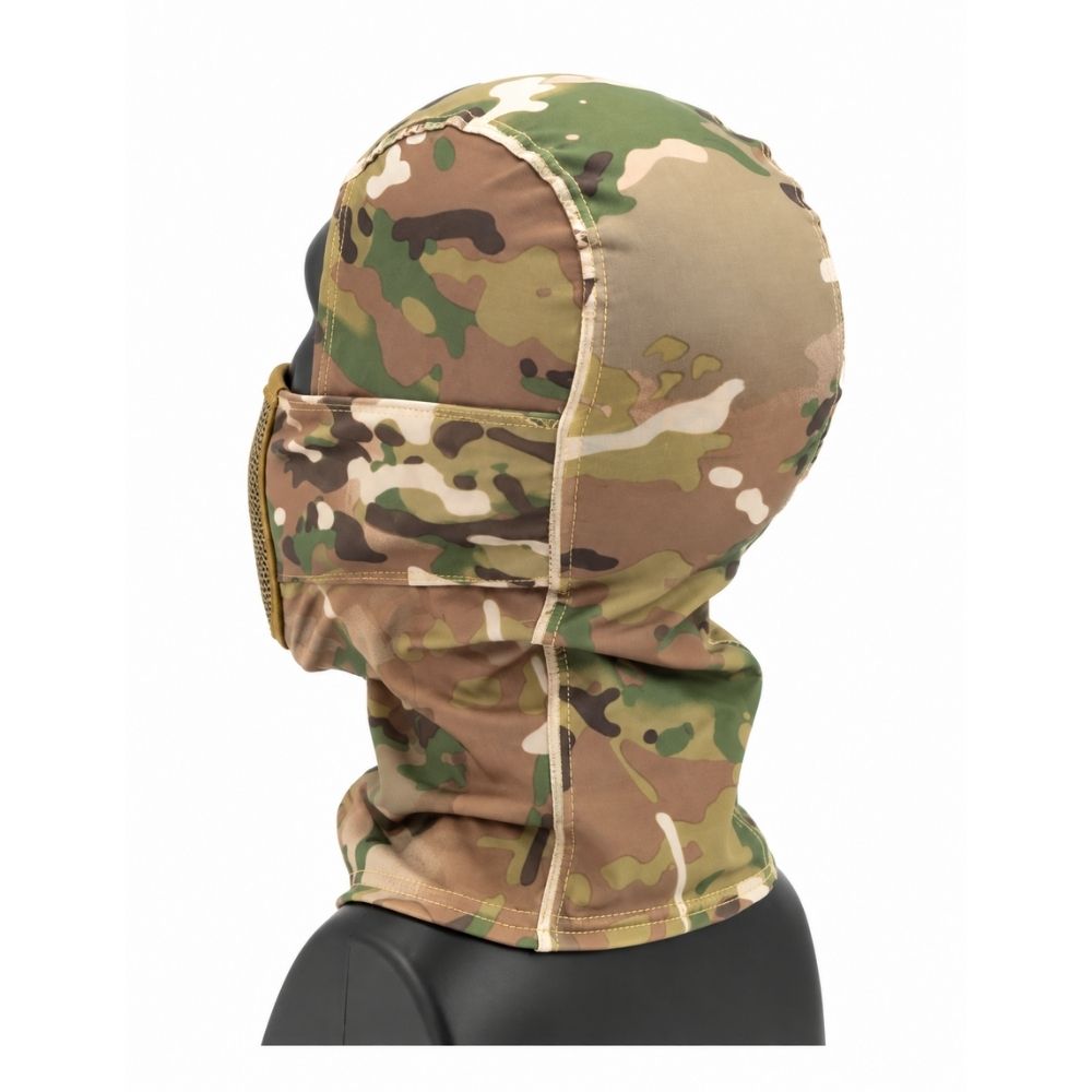 Máscara Balaclava con Rejilla Metálica Warrior Hood (Multicam)