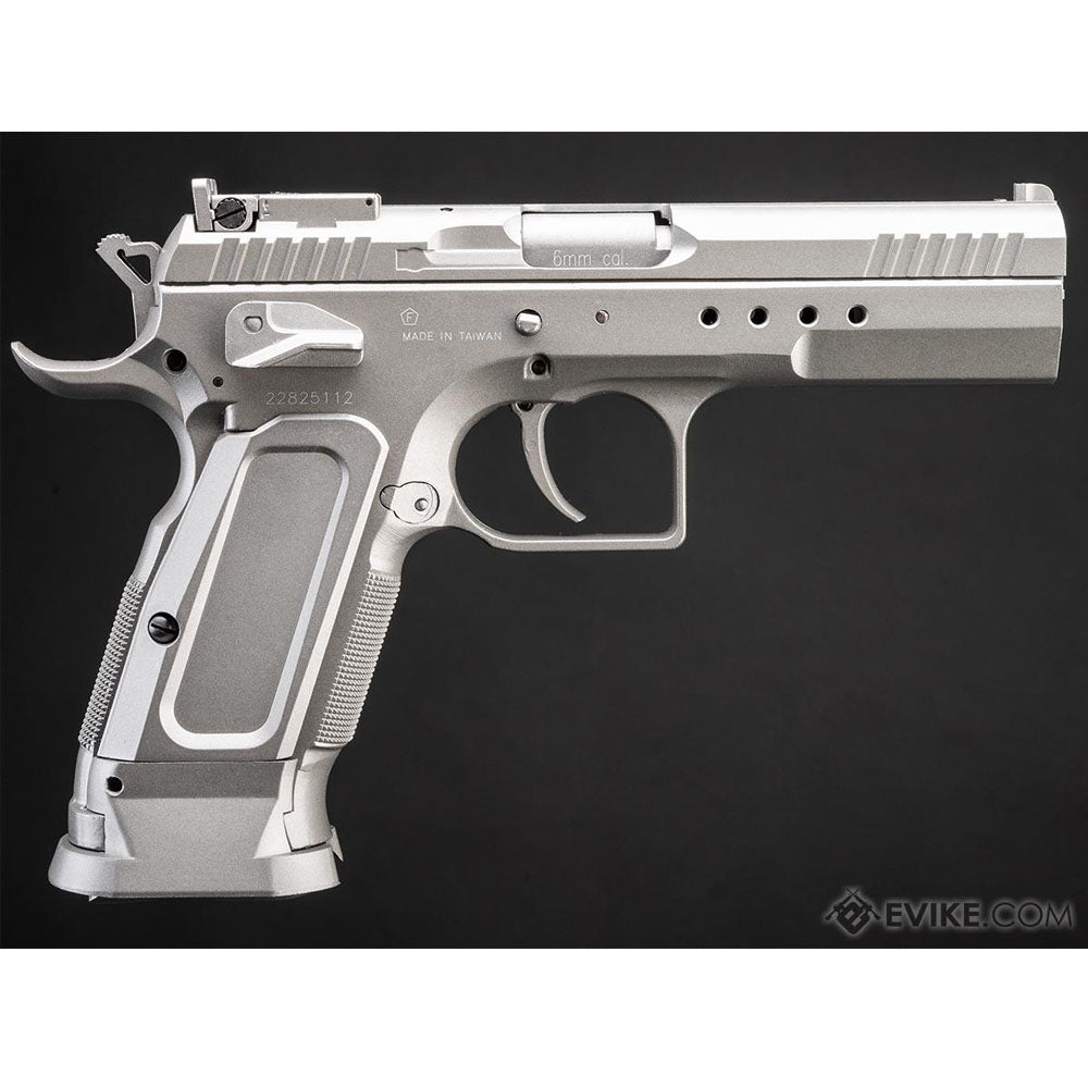 Replica pistola plateada Cybergun Licenciada Tanfoglio Edición limitada Co2