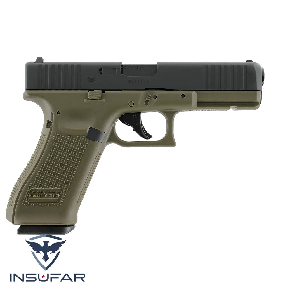 Pistola GLOCK 17 Gen5 CO₂ Calibre 4,5 mm (.177) BB – Battlefield Green