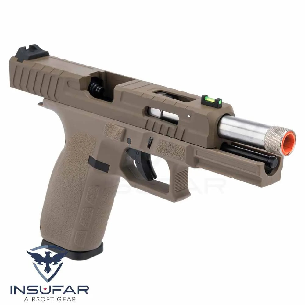 Replica pistola KJW KP-12 marco polímero GBB Full Auto / Tan