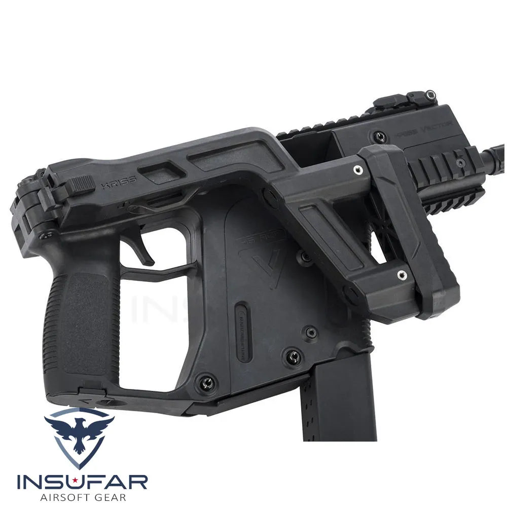 Replica Krytac licenciada Kriss Vector USA AEG SMG (Modelo: negro / <400 FPS)