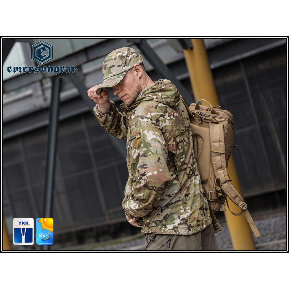 Chaqueta Ultraligera Blue Label EmersonGear UPF100+ Multicam (L)