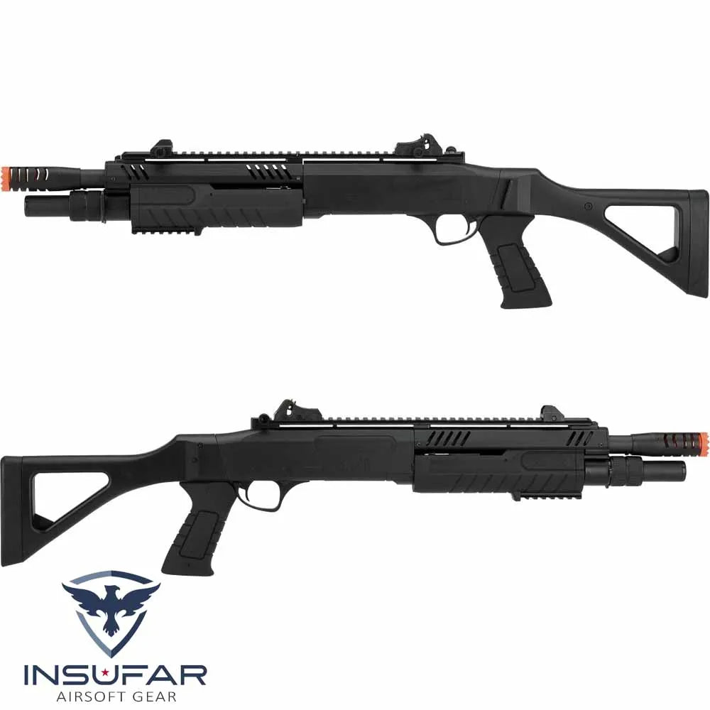 Escopeta FABARM STF12 Pump Action Tri-Shot (Modelo: con culata/negro)