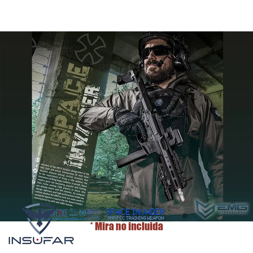 Replica Airsoft EMG Noveske Space Invader Gen4 negra 8.5"