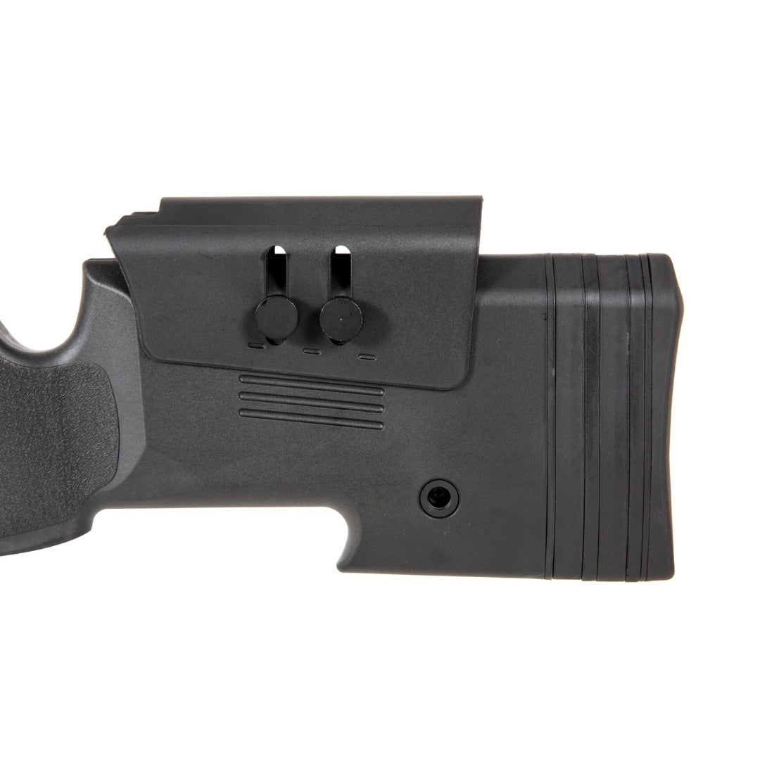 Replica sniper Specna Arms SA-S03 CORE™ High Velocity negra (versión: con mira y bipode)